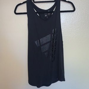 Black Adidas workout tank top